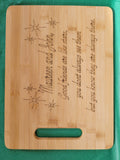 Personalised chopping board