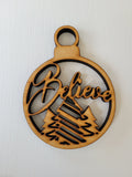 Believe tree decorations