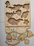 Under the sea wooden puzzle
