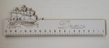 Personalised wooden ruler