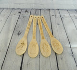 Themed wooden spoons (individual)