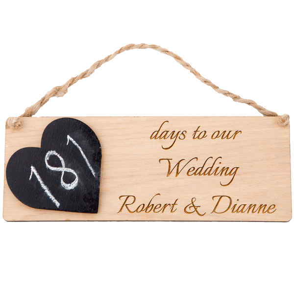 Personalised Days Left Sign