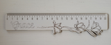 Personalised wooden ruler