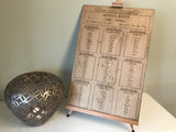 Oak Table Plan