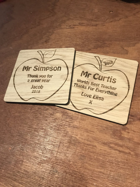 Apple Teacher Coaster